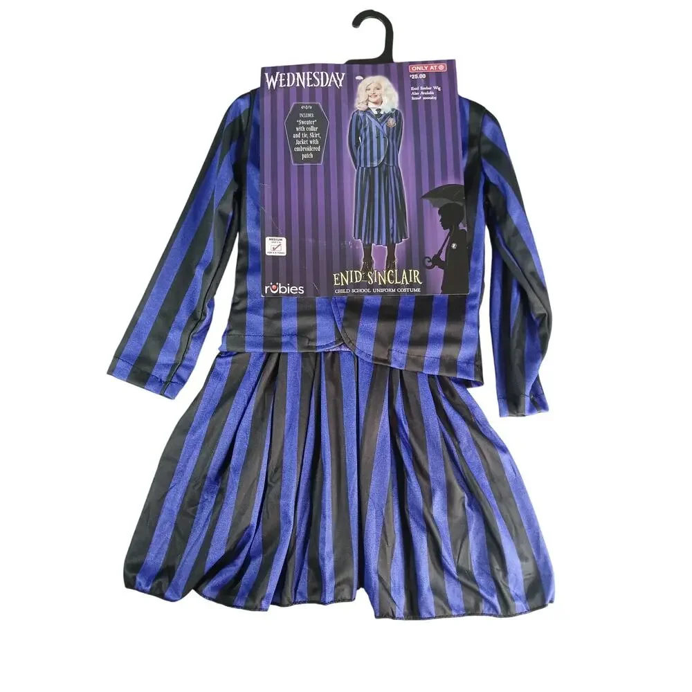 Enid Sinclair Costume Medium (7-8) Rubies Child School Uniform Halloween NWT